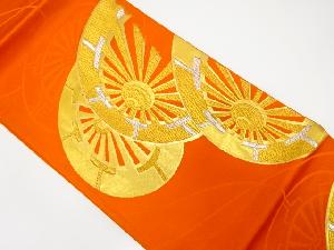 アンティーク　片輪車模様織り出し袋帯（着用可）